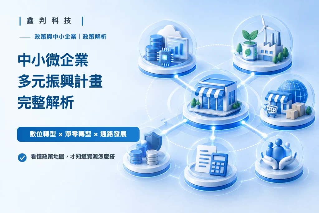 2024 年起,政府為中小微企業準備了什麼:多元振興發展計畫的來龍去脈 中小微企業多元振興計畫三策略三配套資源地圖